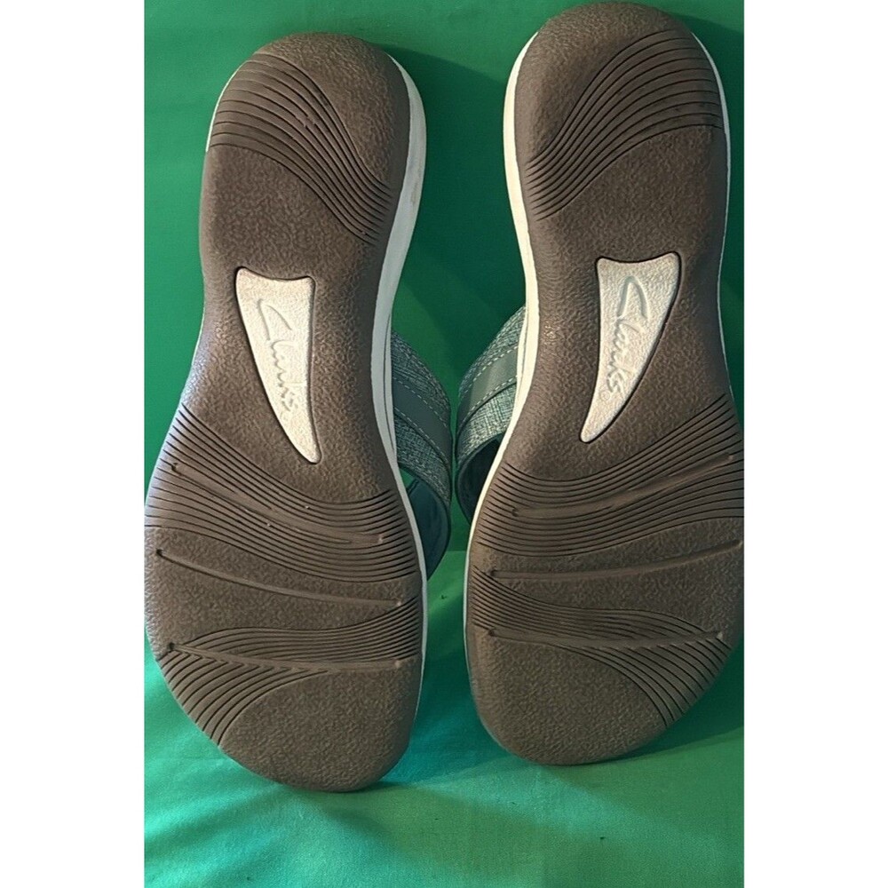 CLOUDSTEPPERS by Clarks Breeze Dream Sport Sandal Teal Comfort Size 8 Woman’s - Picture 9 of 9